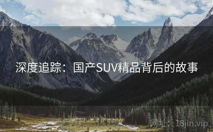 深度追踪：国产SUV精品背后的故事